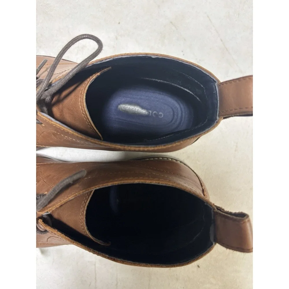 Men's Cole Haan Kennedy Grand Brown Leather Waterproof Chukka Boots‎ Sz 10M